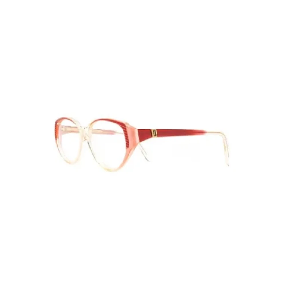 Yves Saint Laurent Vintage Pre-owned Acetate sunglasses Orange Dames