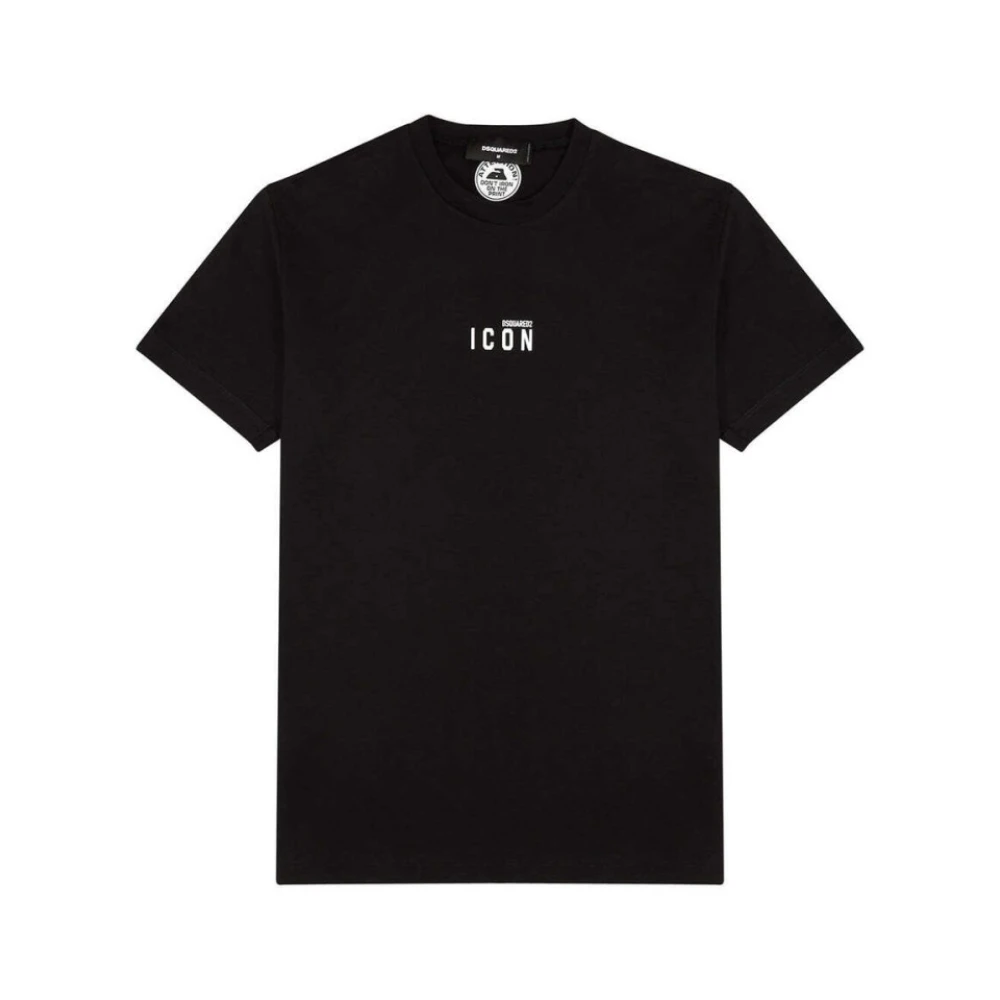Dsquared2 Black T-Shirts, Male, 2XL, Mini Icon Cool T-Shirt