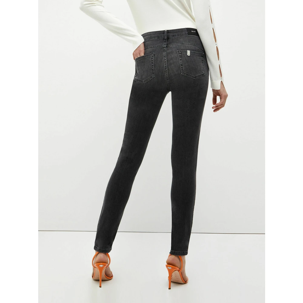 Liu Jo Zwarte Denim Slim Jeans Black Dames