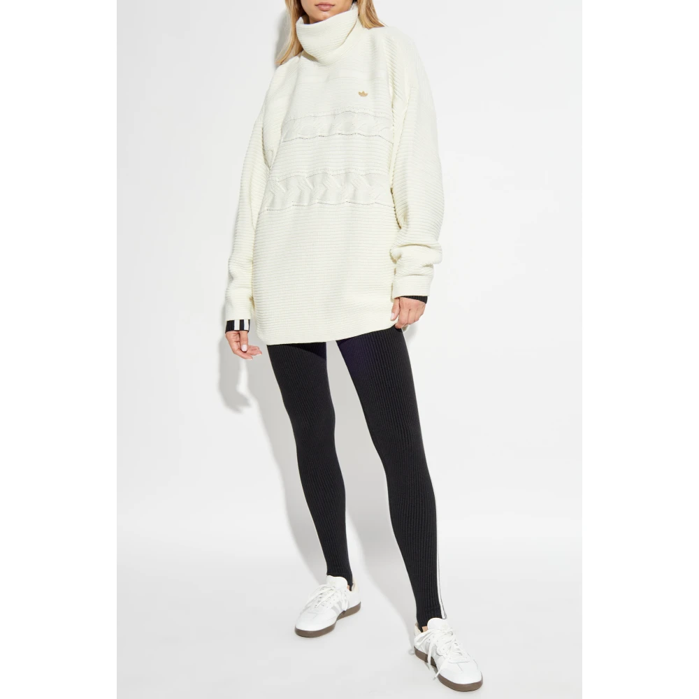 adidas Originals Turtleneck met logo White Dames