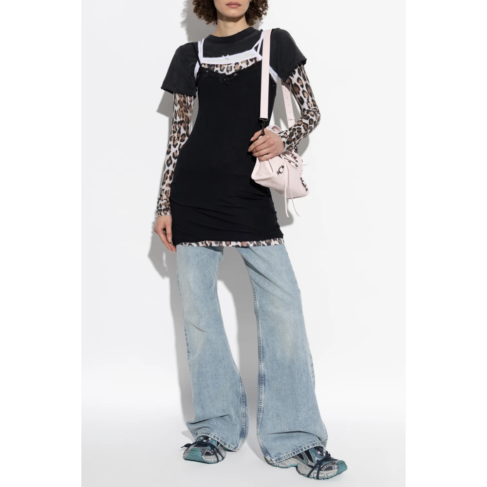 Balenciaga Jurk met bandjes Black Dames