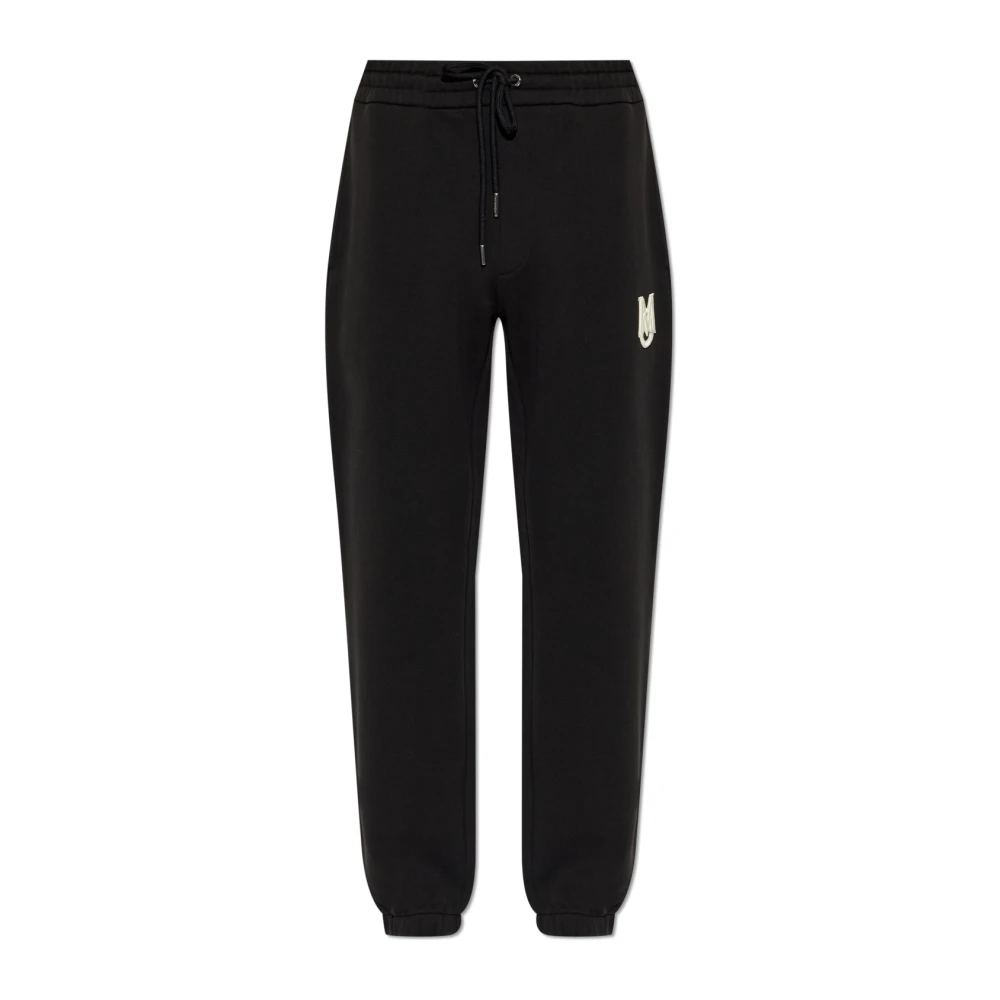 Moncler Men's Black Sweatpants, Xl, Logo Joggers