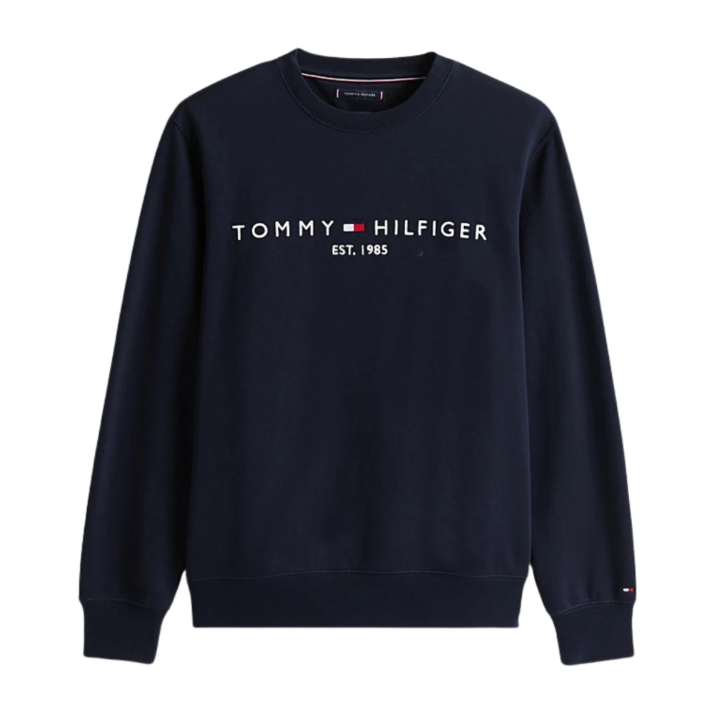 Tommy Hilfiger Men's Blue Sweatshirts, 2XL, Crewneck Sweatshirt