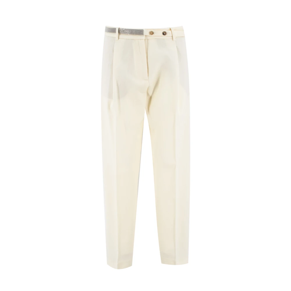 Fabiana Filippi Straight Trousers White, Dam