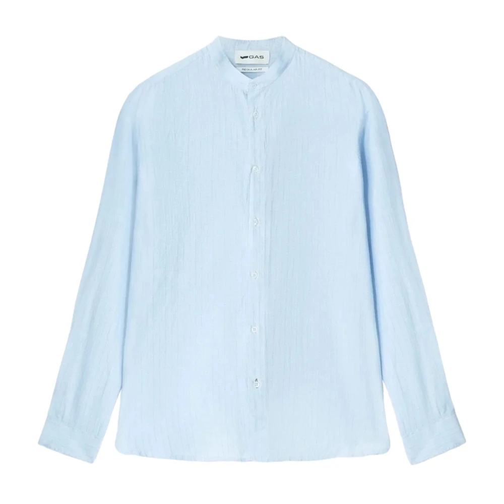 GAS Lange mouwen shirt Blue Heren
