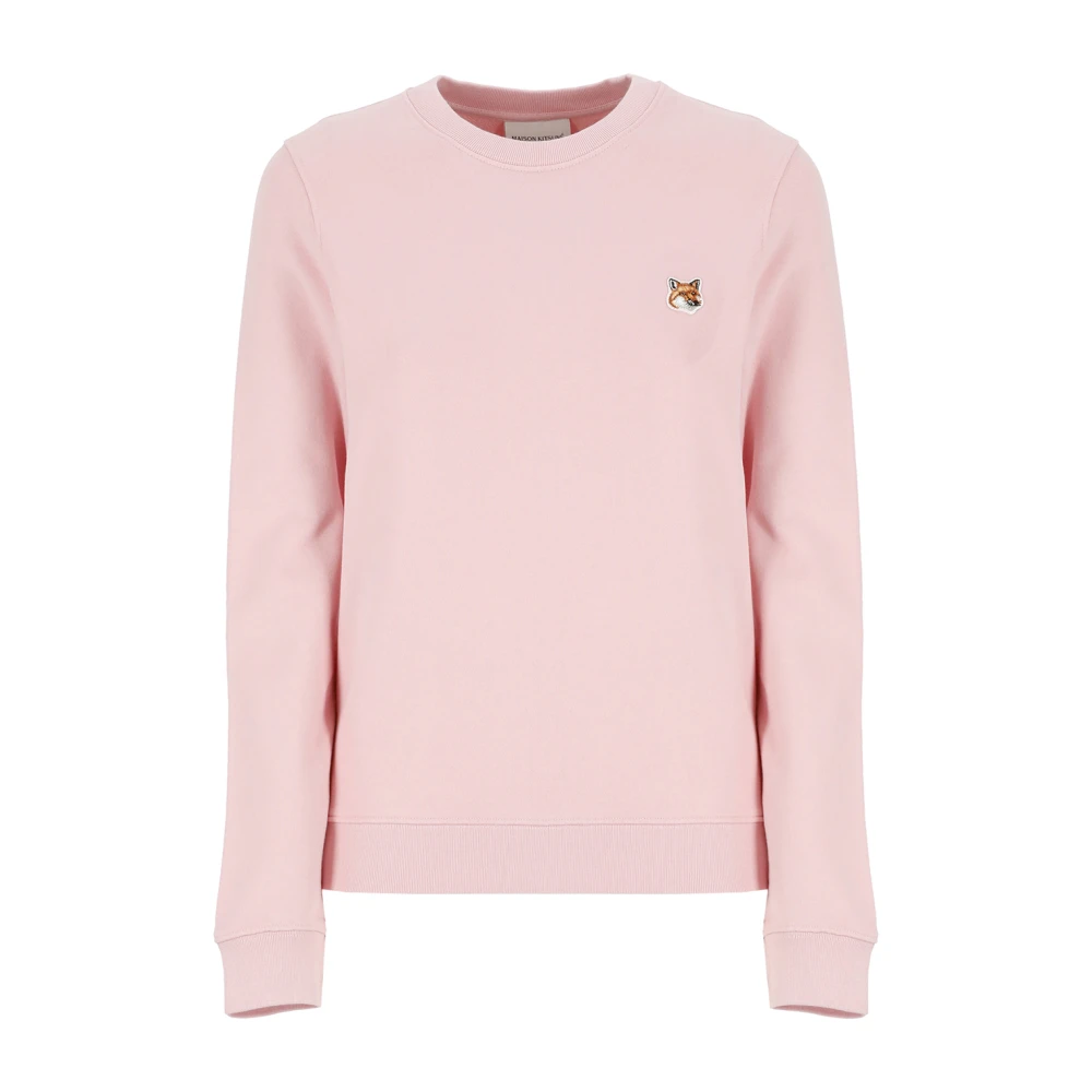 Maison Kitsuné Roze Fox Head Sweatshirt Pink Dames