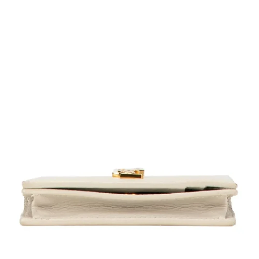 Saint Laurent Vintage Pre-owned Leather wallets White Dames