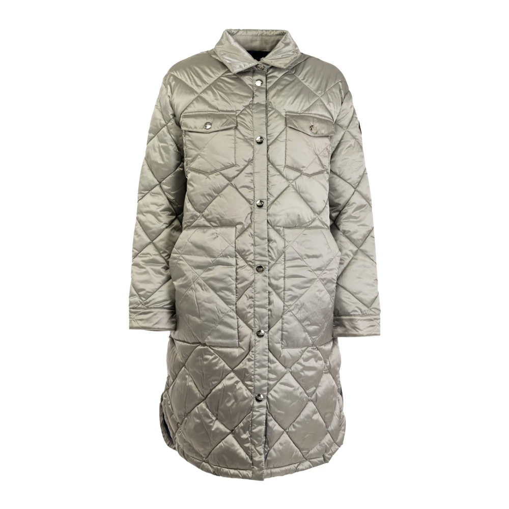 Husky Original Lange Gewatteerde Damesjas Gray Dames
