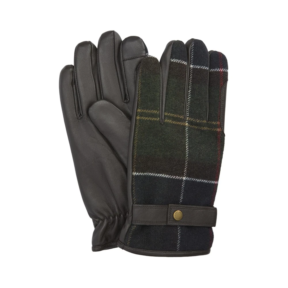 Barbour Herren Braun Handschuhe Nappa Kariert - Bild 8