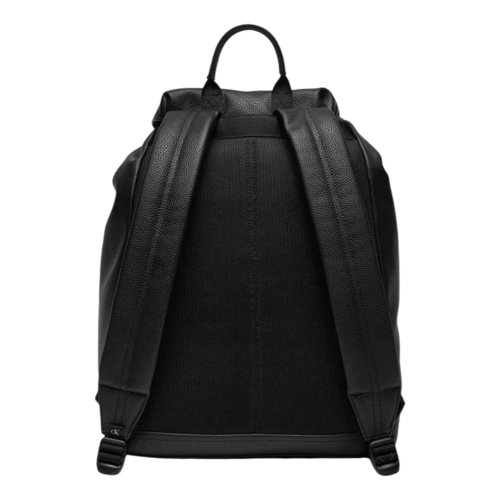 Calvin Klein Jeans Polyurethaan gesp sluiting tas met meerdere zakken Black Heren