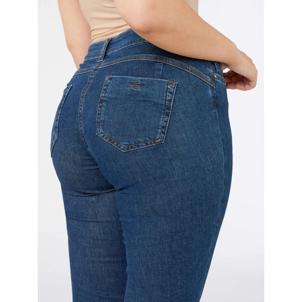 Elena Mirò Stijlvolle Denim Jeans Blue Dames
