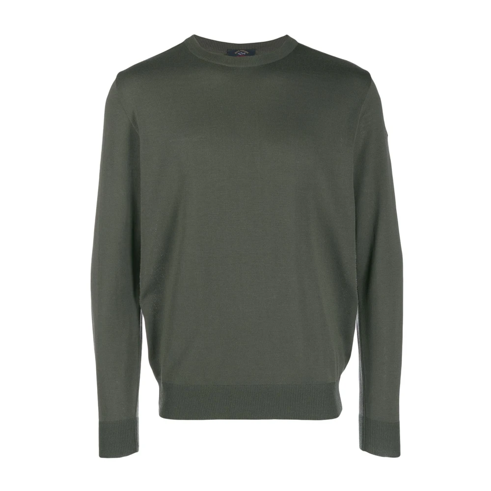 PAUL & SHARK Casual Crewneck Sweatshirt Green Heren