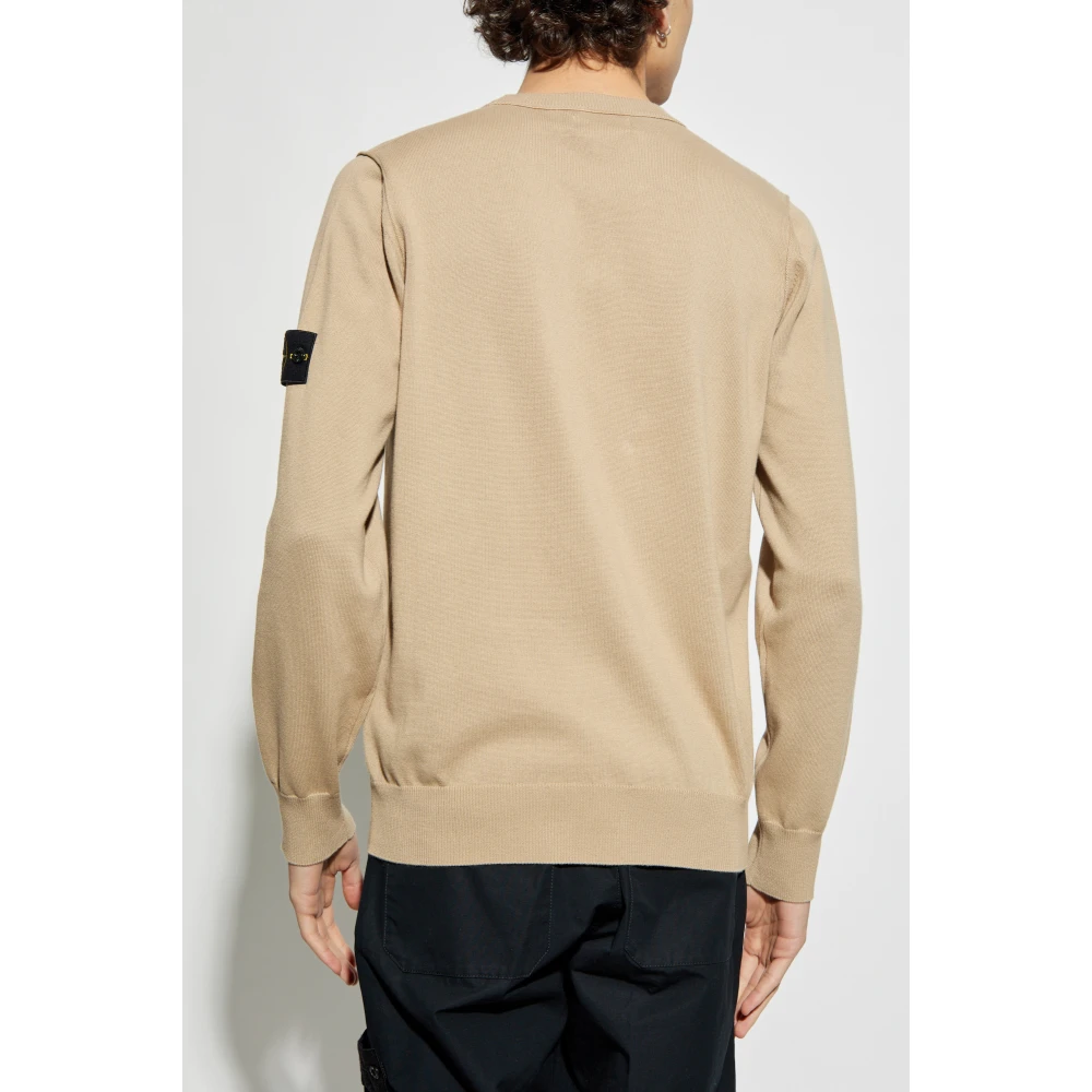 Stone Island Trui met logo Beige Heren
