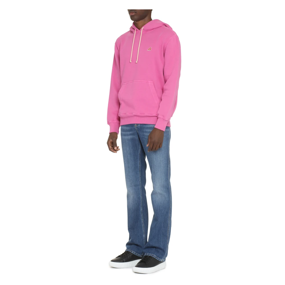 Autry Hooded Sweatshirt Pink Heren