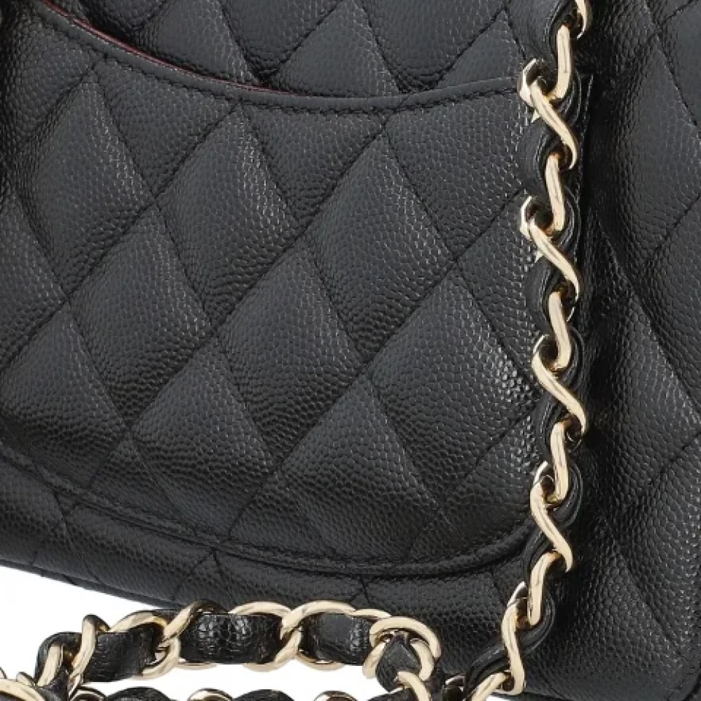 Chanel Vintage Pre-owned Leather crossbody-bags Black Dames