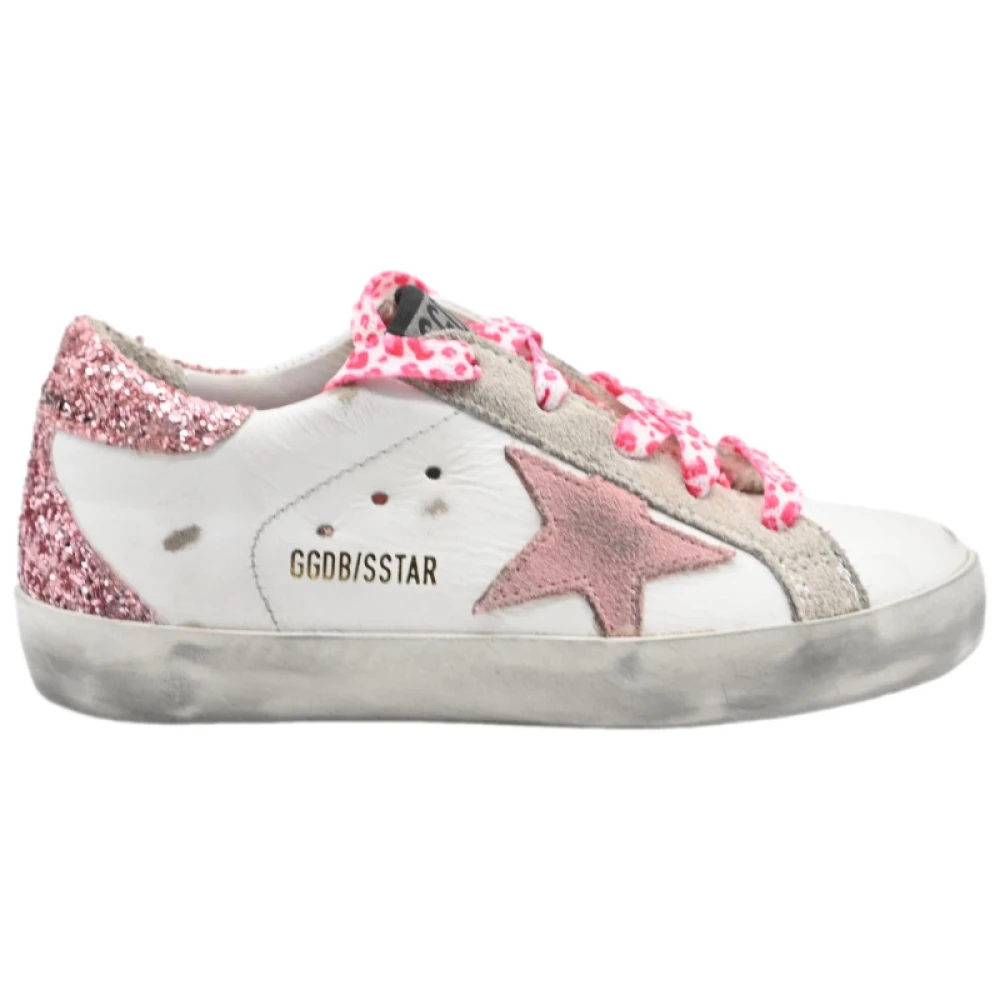 Golden Goose Superstar White Grey Pink Sneakers White, Flicka