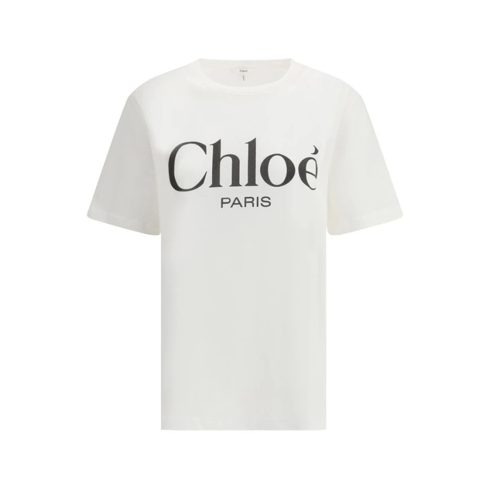 Chloé - Tops > T-Shirts - White - Chloé - Modalova