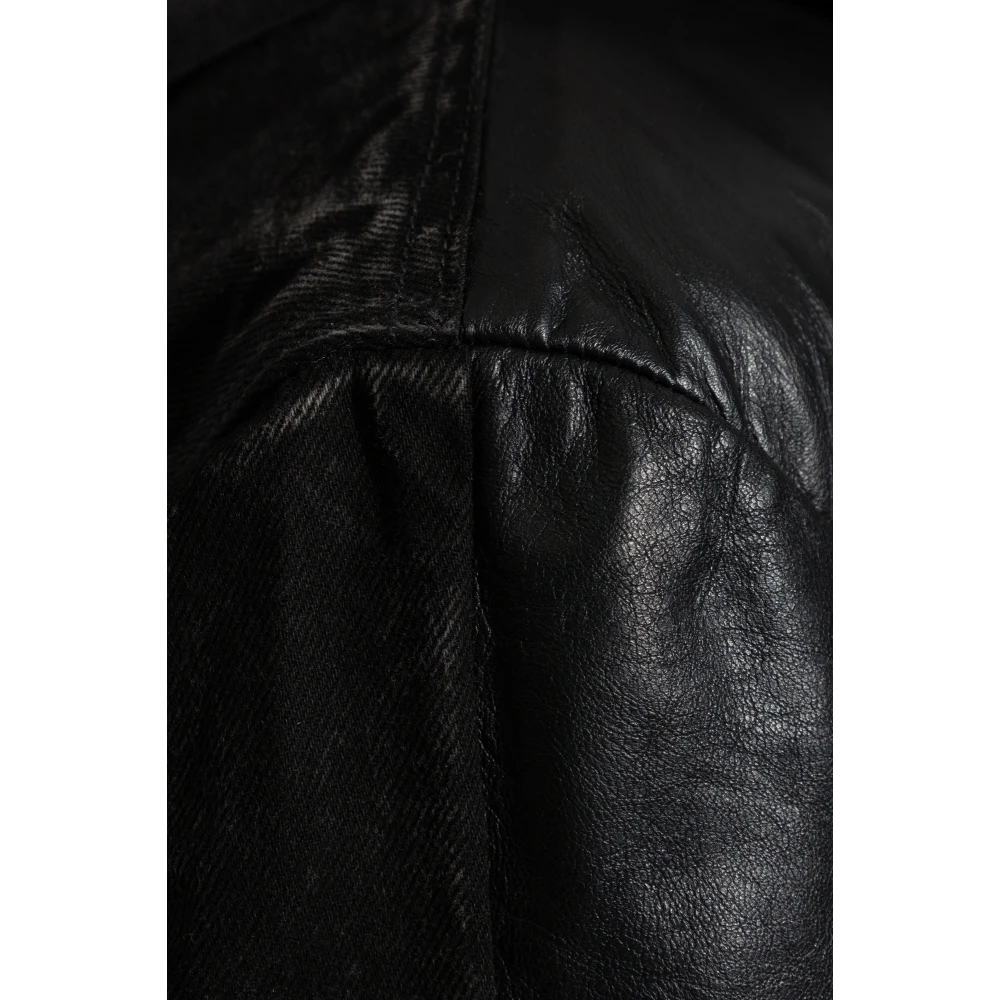 Diesel Leren jas L-Ochs Black Heren