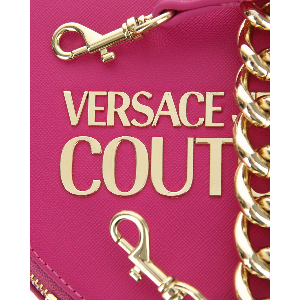 Versace Jeans Couture Hart Logo Lock Tas Magenta Pink Dames