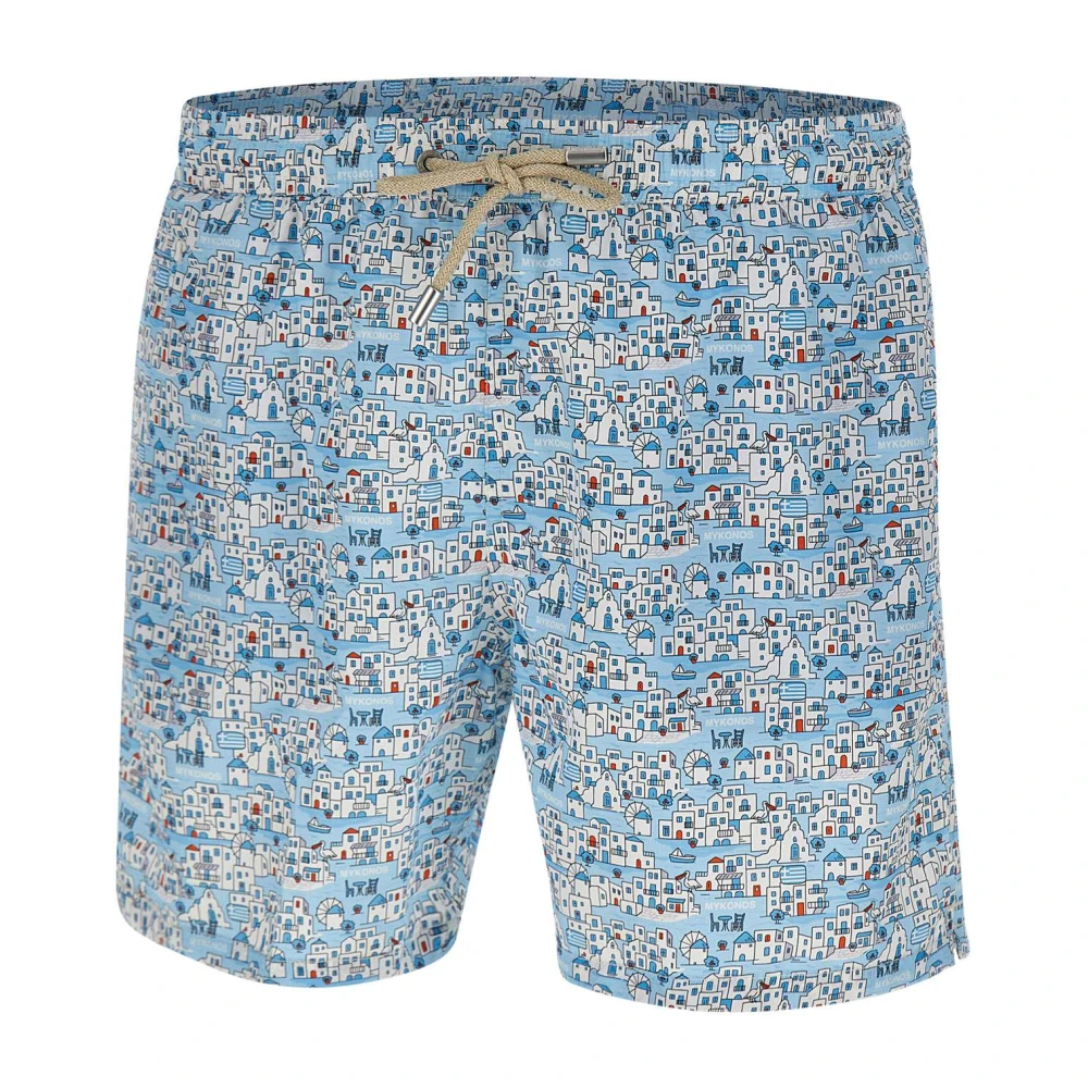 Mc2 Saint Barth Blue Lighting Micro Fantasy Swim Shorts - Male - Beachwear - 4XL - Swimwear
