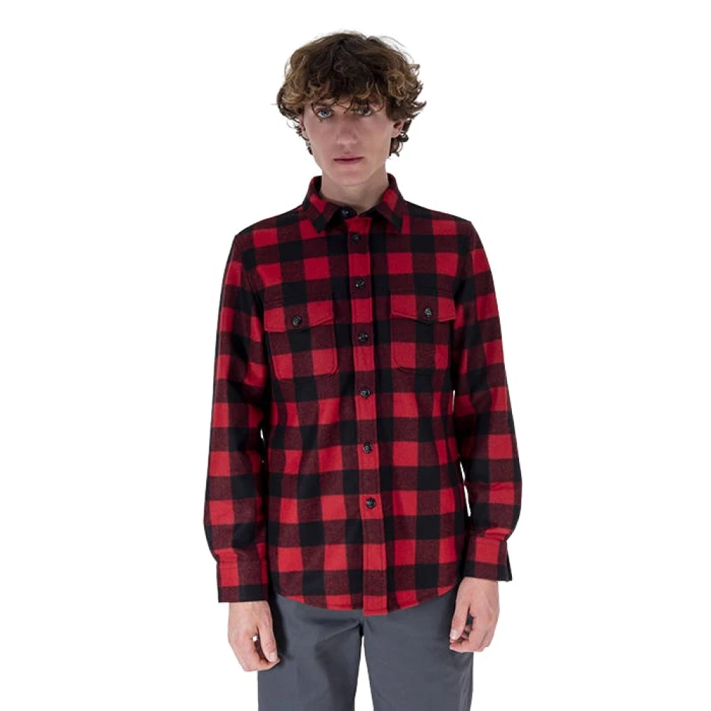 Woolrich Casual overhemd Red Heren