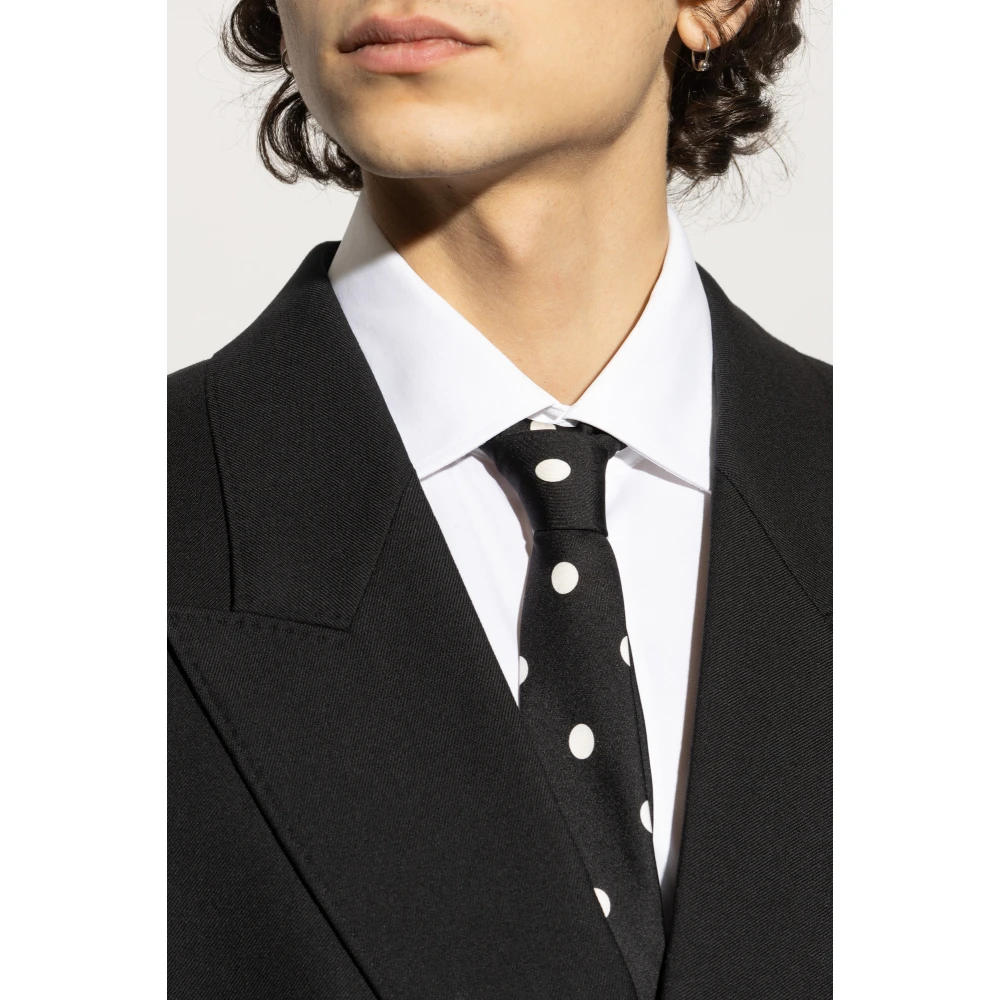 Moschino Zijden stropdas Black Heren