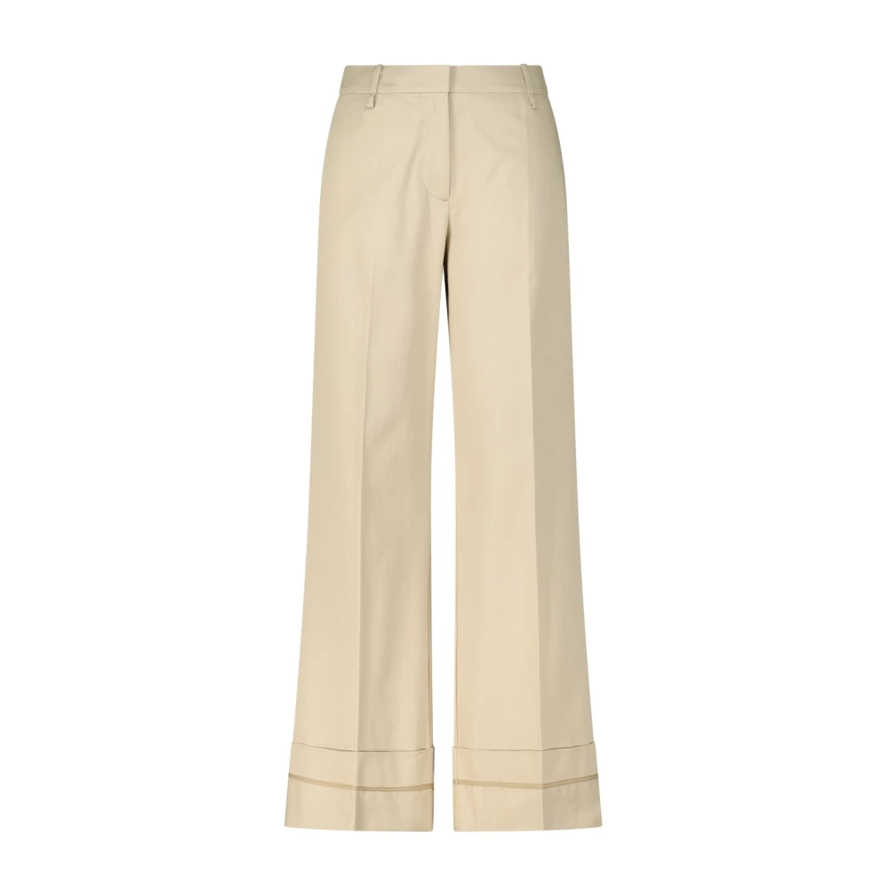 Samsøe Wijde Pijpen Broek Beige Dames