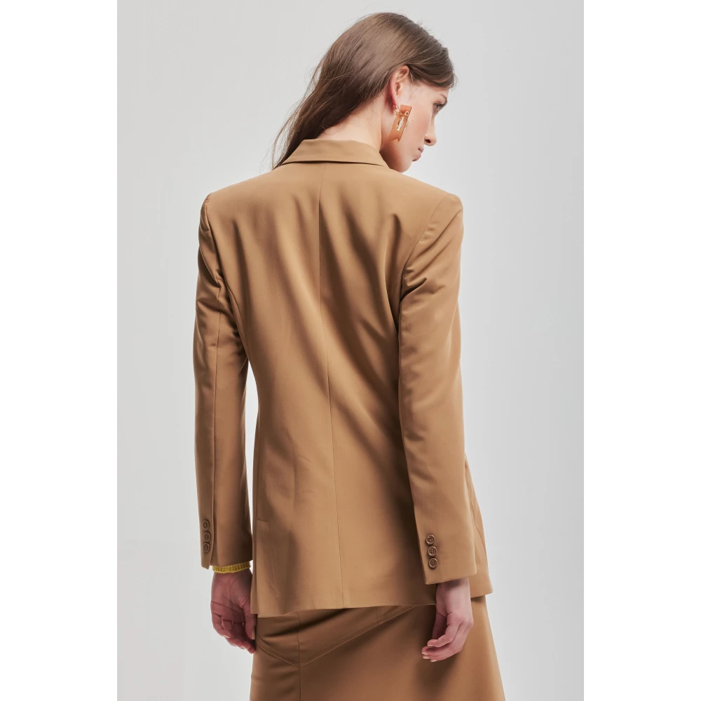 Kocca Angora Wol V-Hals Trui Yellow Dames