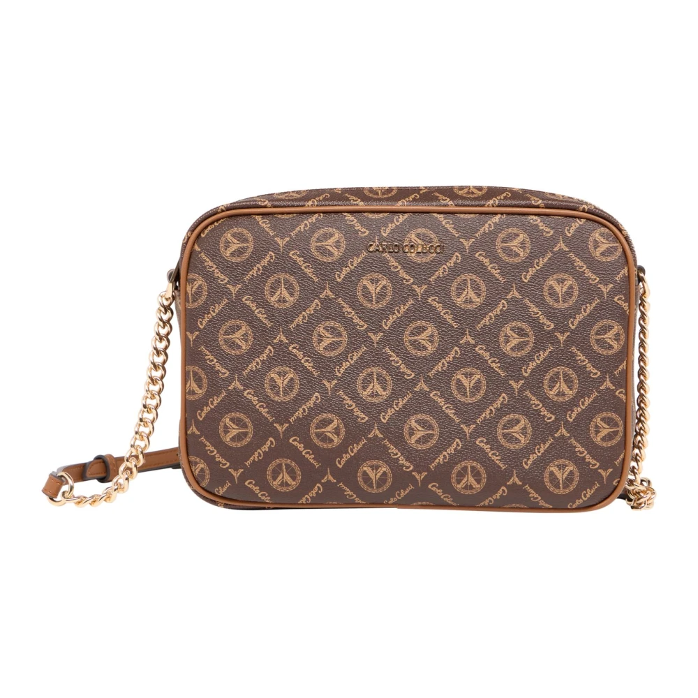 Carlo colucci Handtas met Logoprint Brown Dames