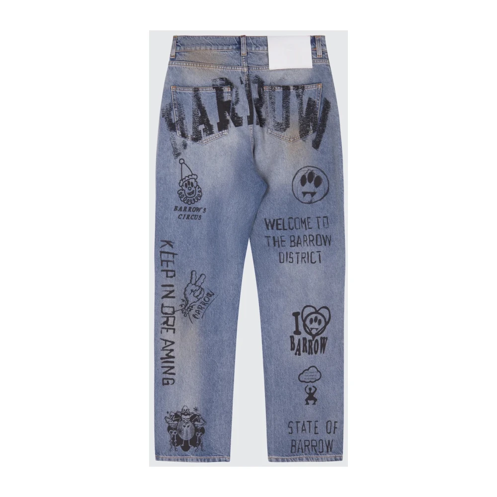 Barrow Heldere Blauwe Jeans met Stijlvol Ontwerp Blue Dames