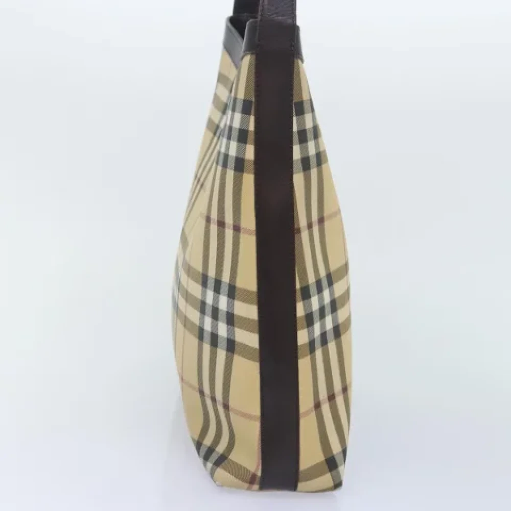Burberry Vintage Pre-owned Canvas handbags Beige Dames
