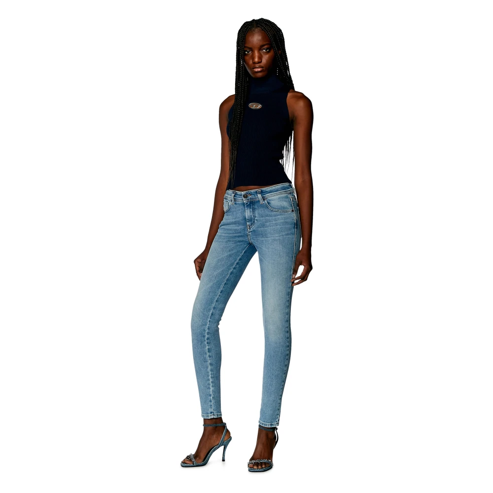 Diesel Super Skinny Jeans Tijdloze Silhouet Blue Dames