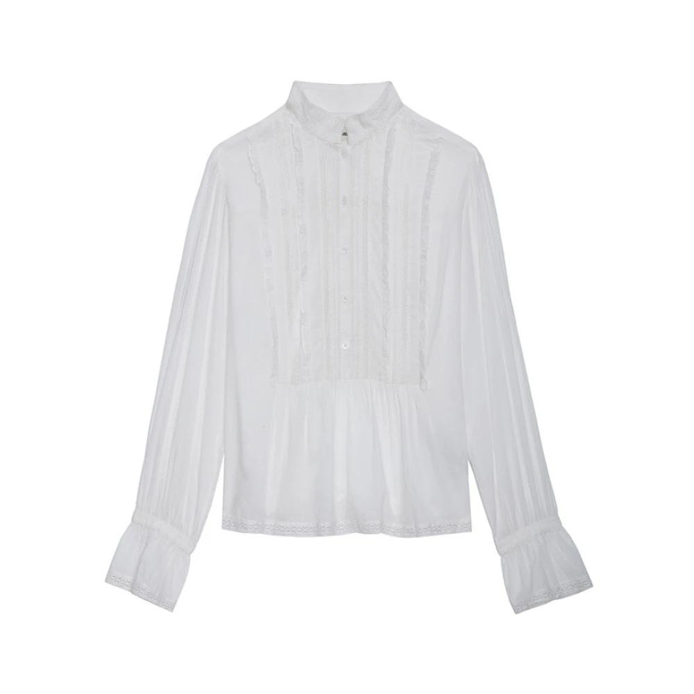 Zadig & Voltaire Fashionable Men's Shirt White, Dam