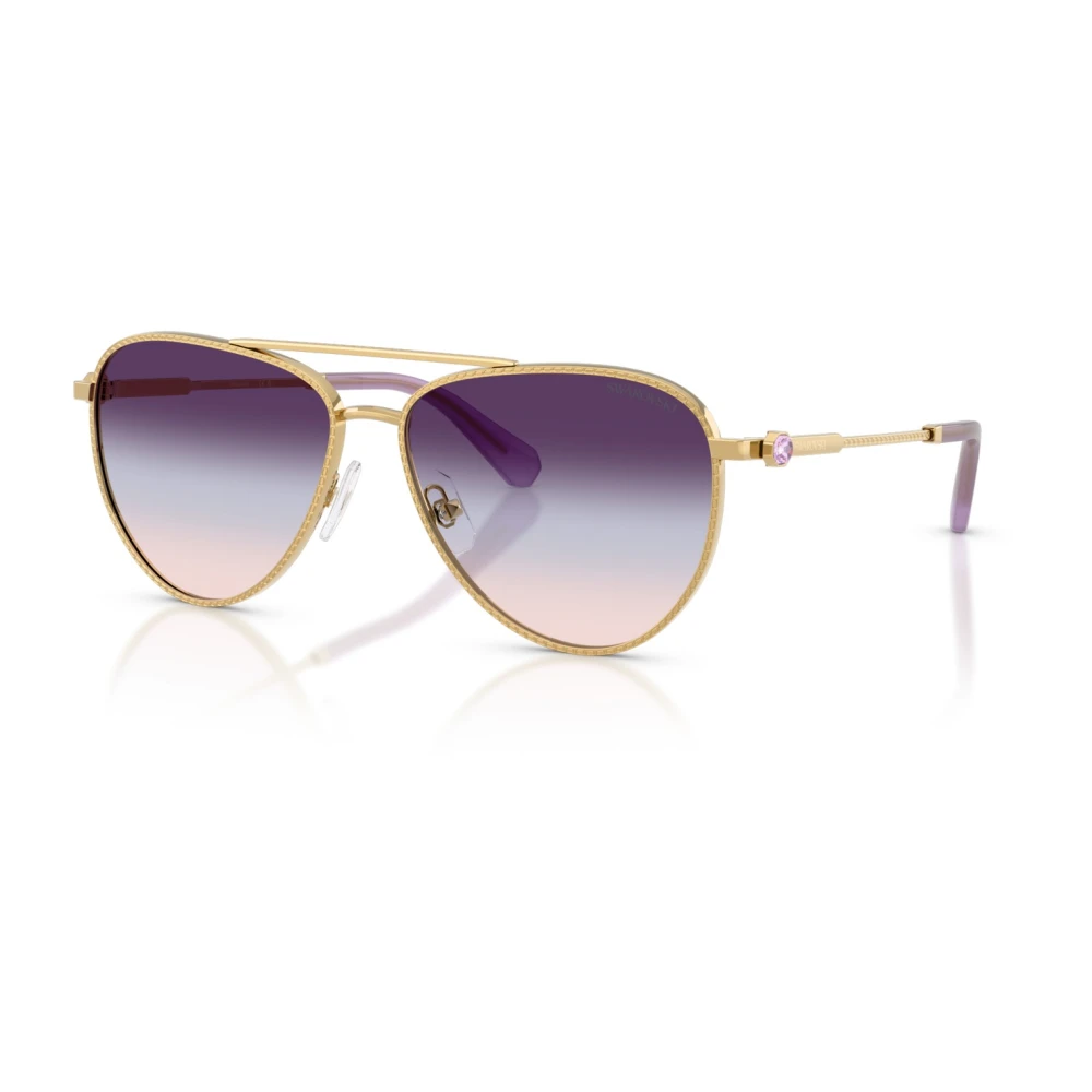 Swarovski Women's Yellow Sunglasses, 59 Mm, Sk7031 Aviator Sunglasses