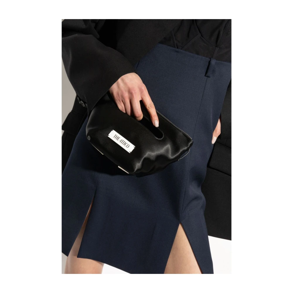 The Attico Zwarte Top Hand Schoudertas Black Dames