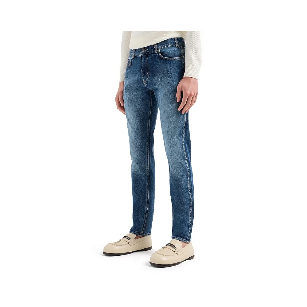 Emporio Armani Slim Fit Denim Jeans Model 3D1J16-1D12Z Blue Heren