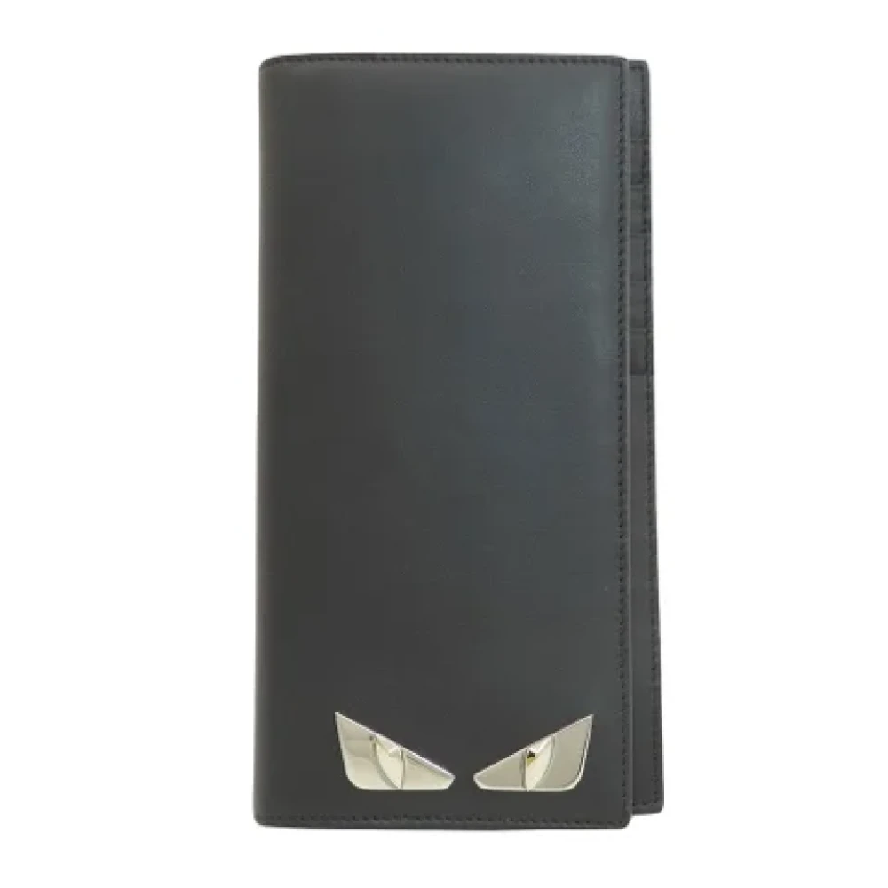 Fendi Vintage Pre-owned Leather wallets Black Dames