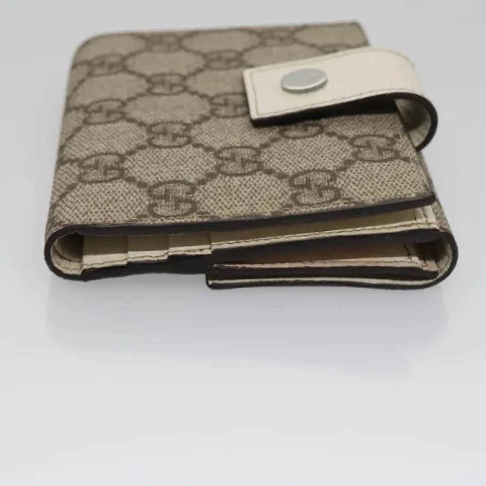 Gucci Vintage Pre-owned Leather wallets Beige Dames