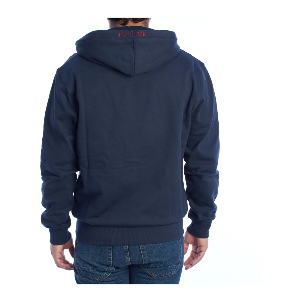 LA MARTINA Hoodie met rits Blue Heren