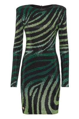 Mini Dress LS with Crystals
