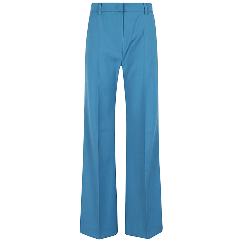 Max Mara Weekend Ull vida ben palazzo byxor Blue, Dam