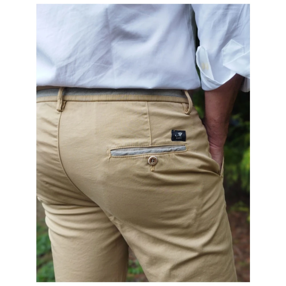 Mason's Slim Fit Torino University Broek Beige Heren