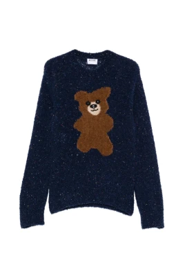 Teddybjörn Bouclé Ullblandning Tröja