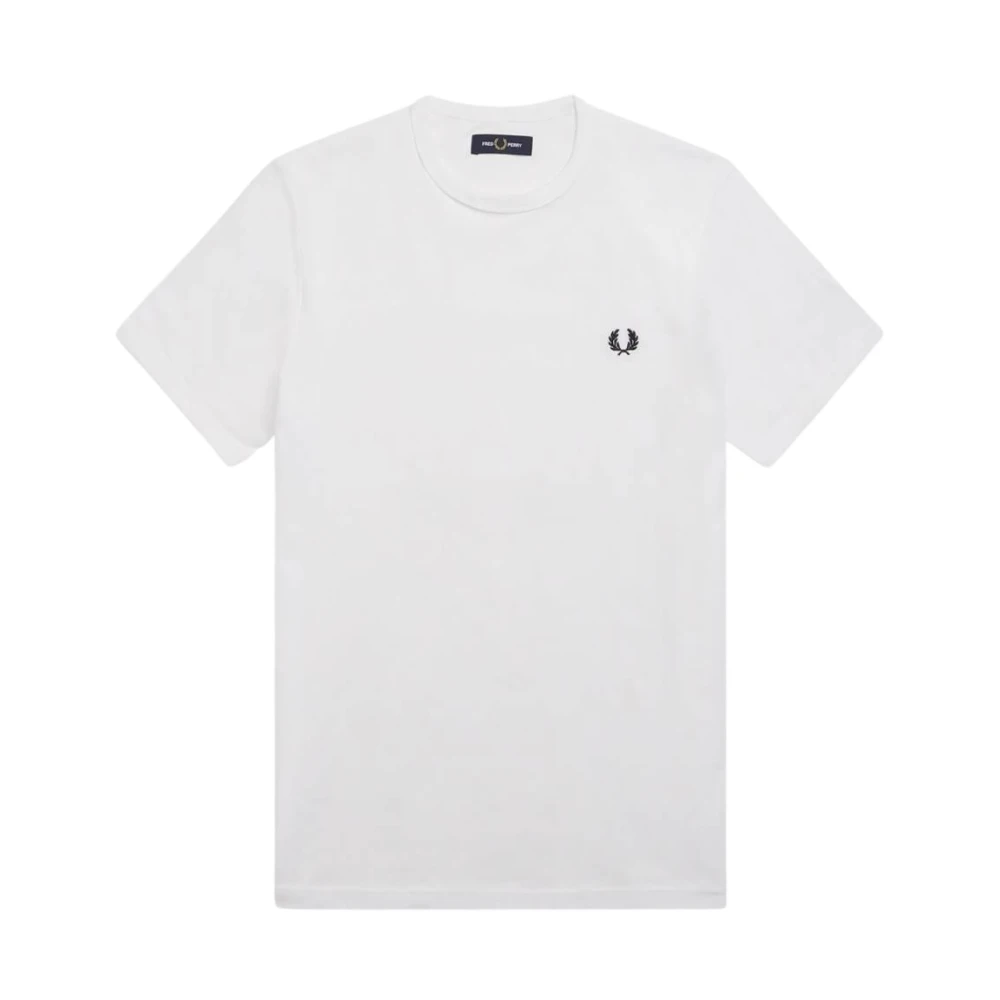 Fred Perry Men's White Ringer T-Shirt - T-Shirts - M - Tops
