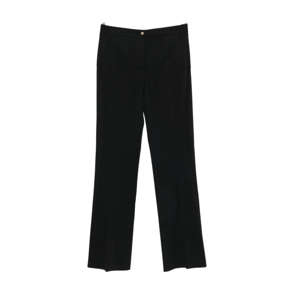 Pinko Women's Black Straight Trousers, Xl, Resta Trousers