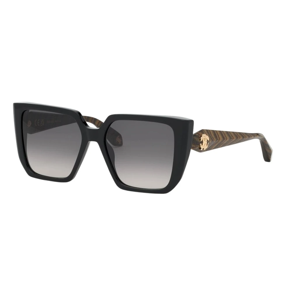Roberto Cavalli Black Sunglasses, Female, 56 Mm, Square Sunglasses