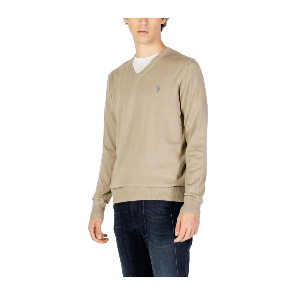 U.s. Polo Assn. Cashmere Gebreide Trui Beige Heren