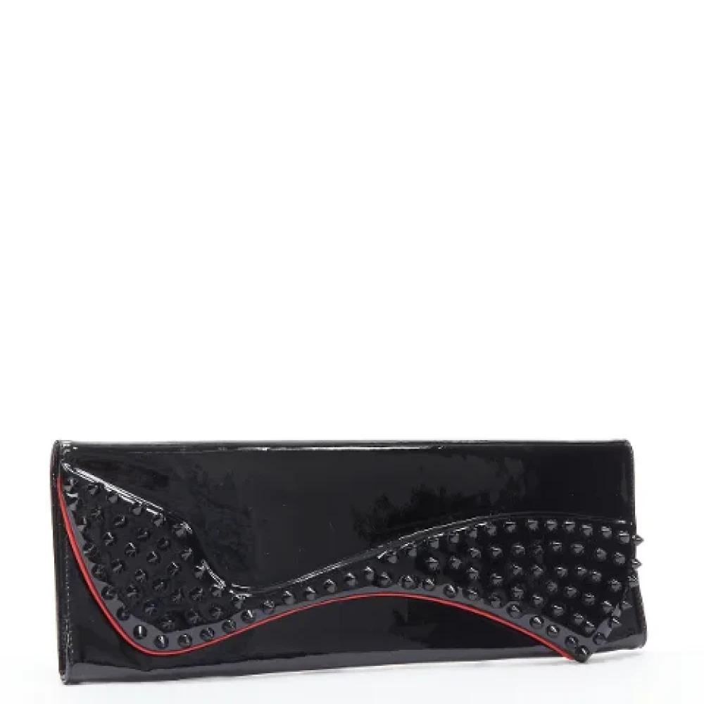 Christian Louboutin Pre-owned Leather clutches Black Dames