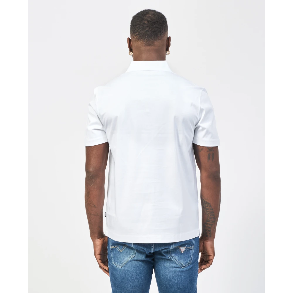 Hugo Boss Witte Polo Shirt Regular Fit White Heren