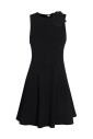 robe-noire-mini-avec-col-rond